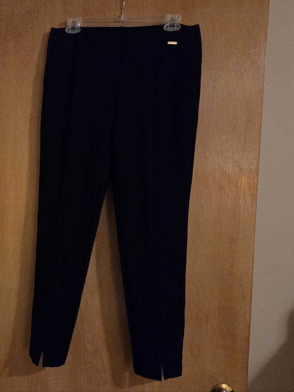 Rafaella Black Straight Leg Ankle Pants